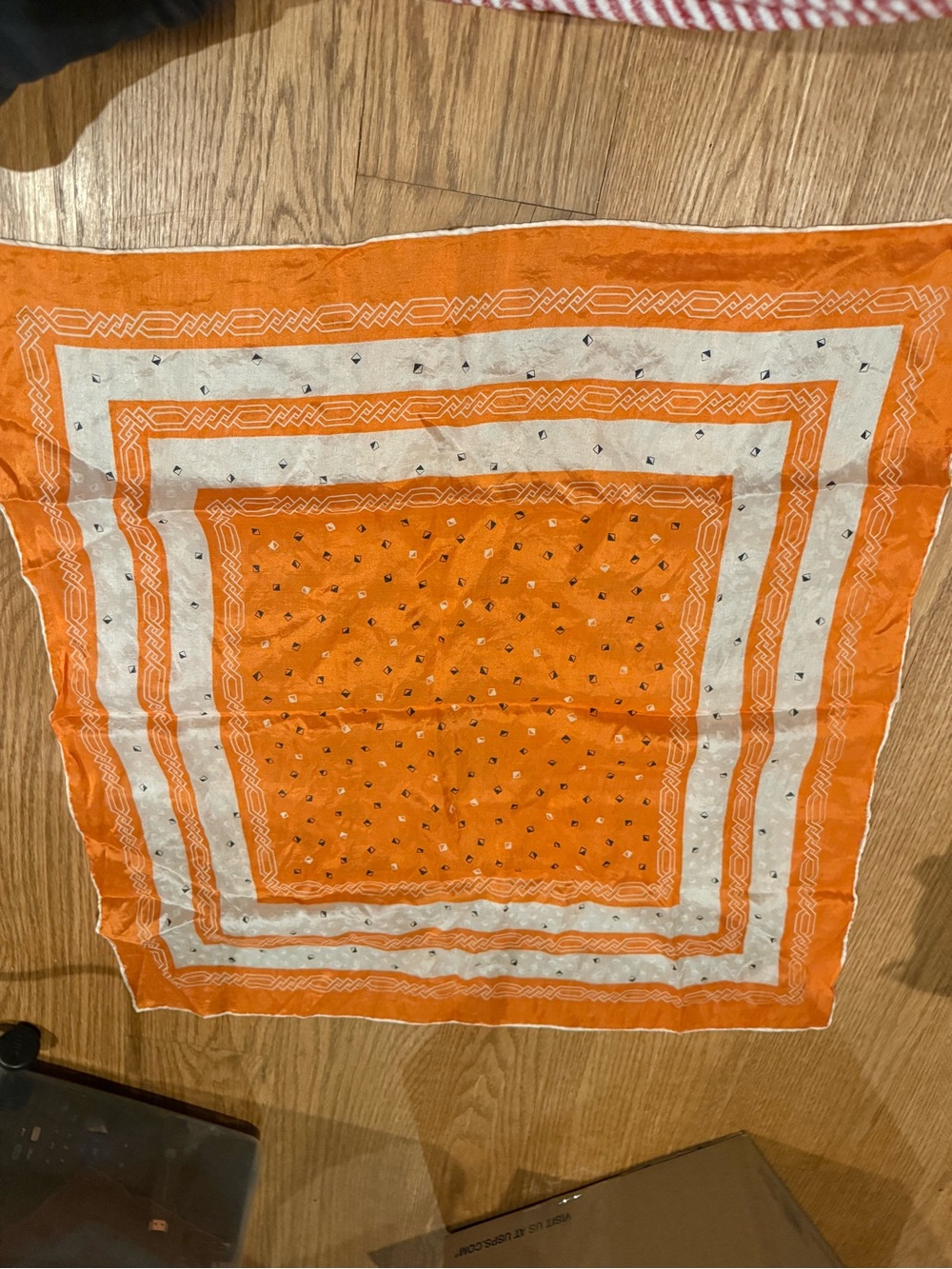 Vintage Vanette Creations silk scarf 1960s